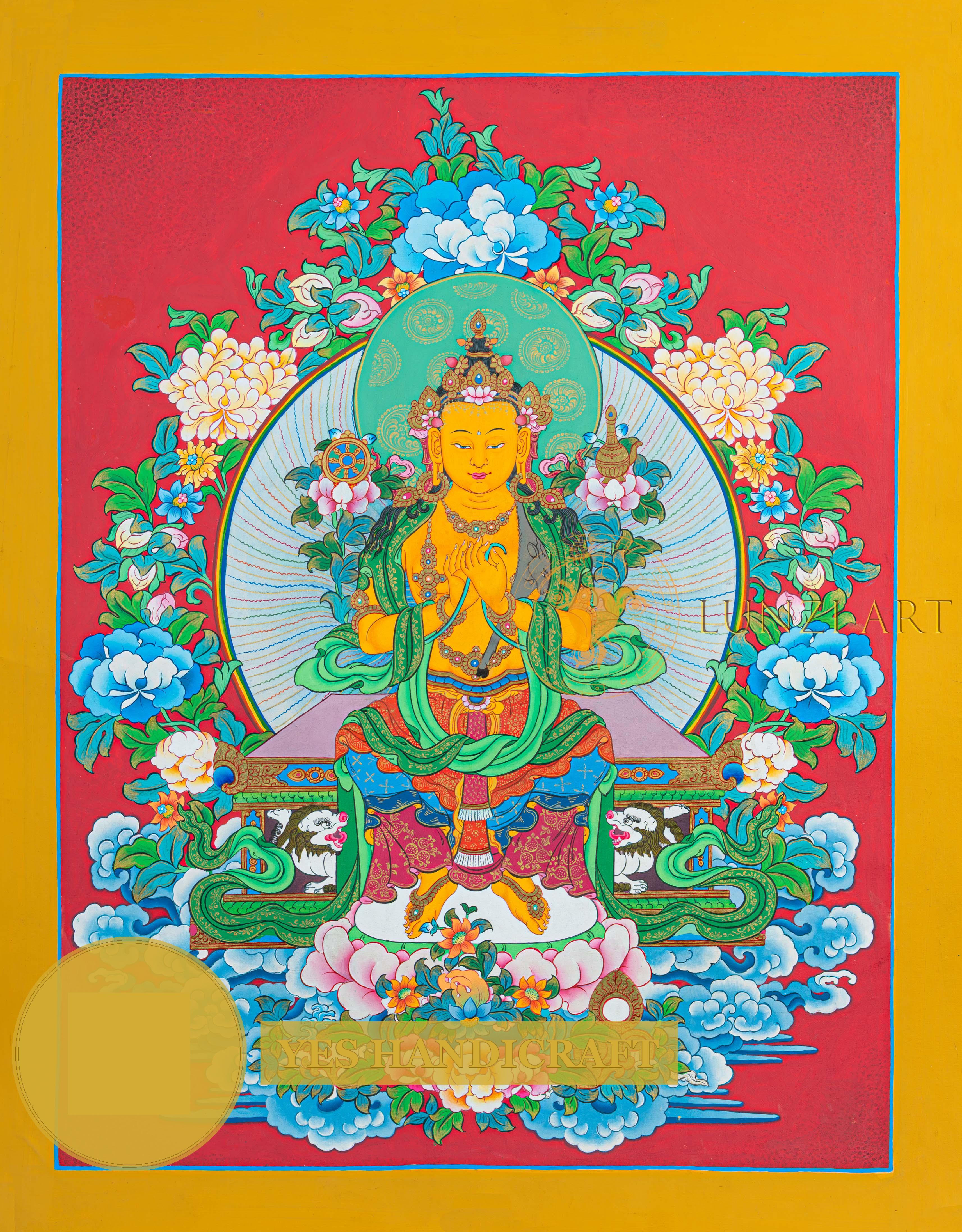 Maitreya Buddha Thangka: The Buddha of the Future