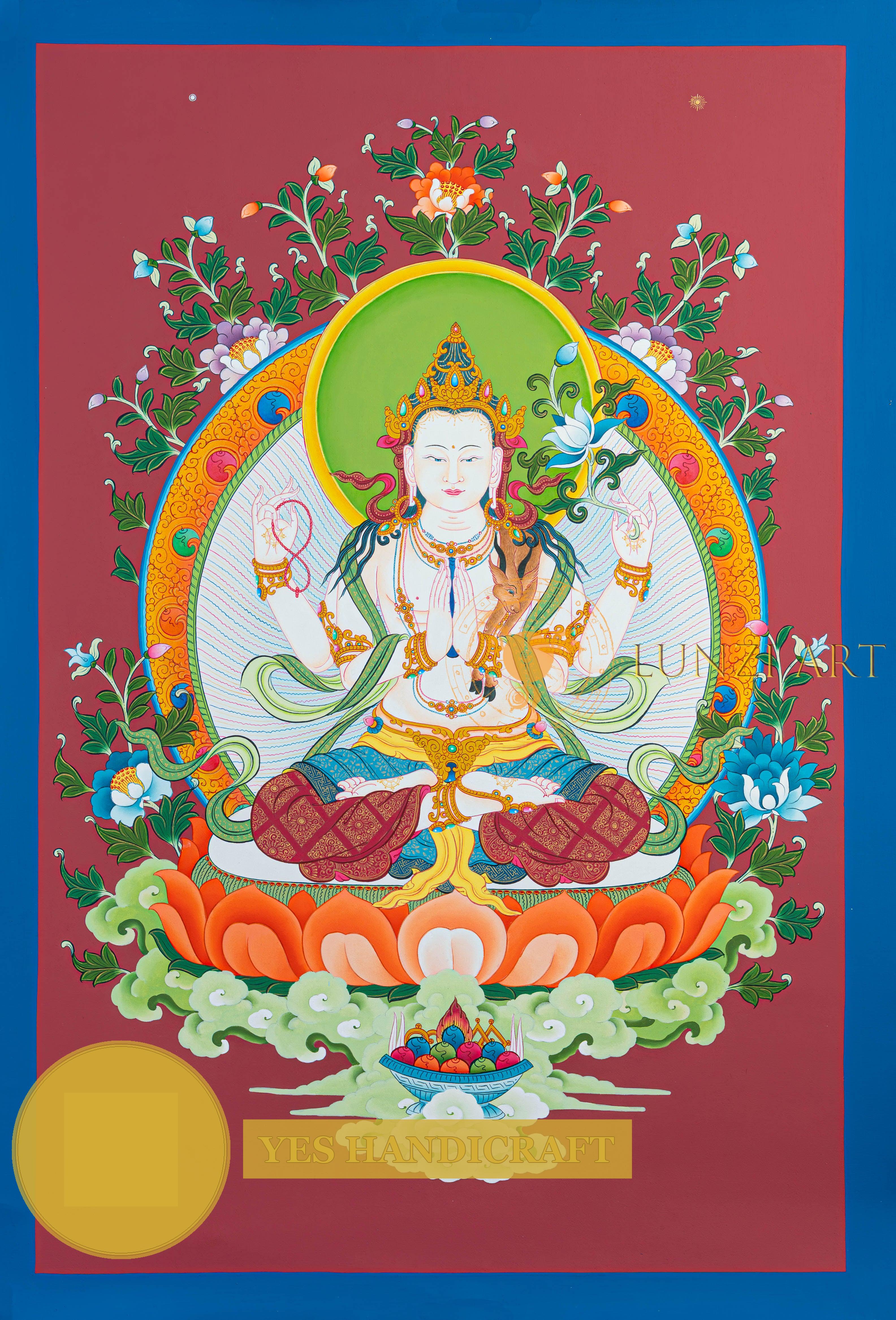 Chenrezig: The Golden Embodiment of Infinite Compassion