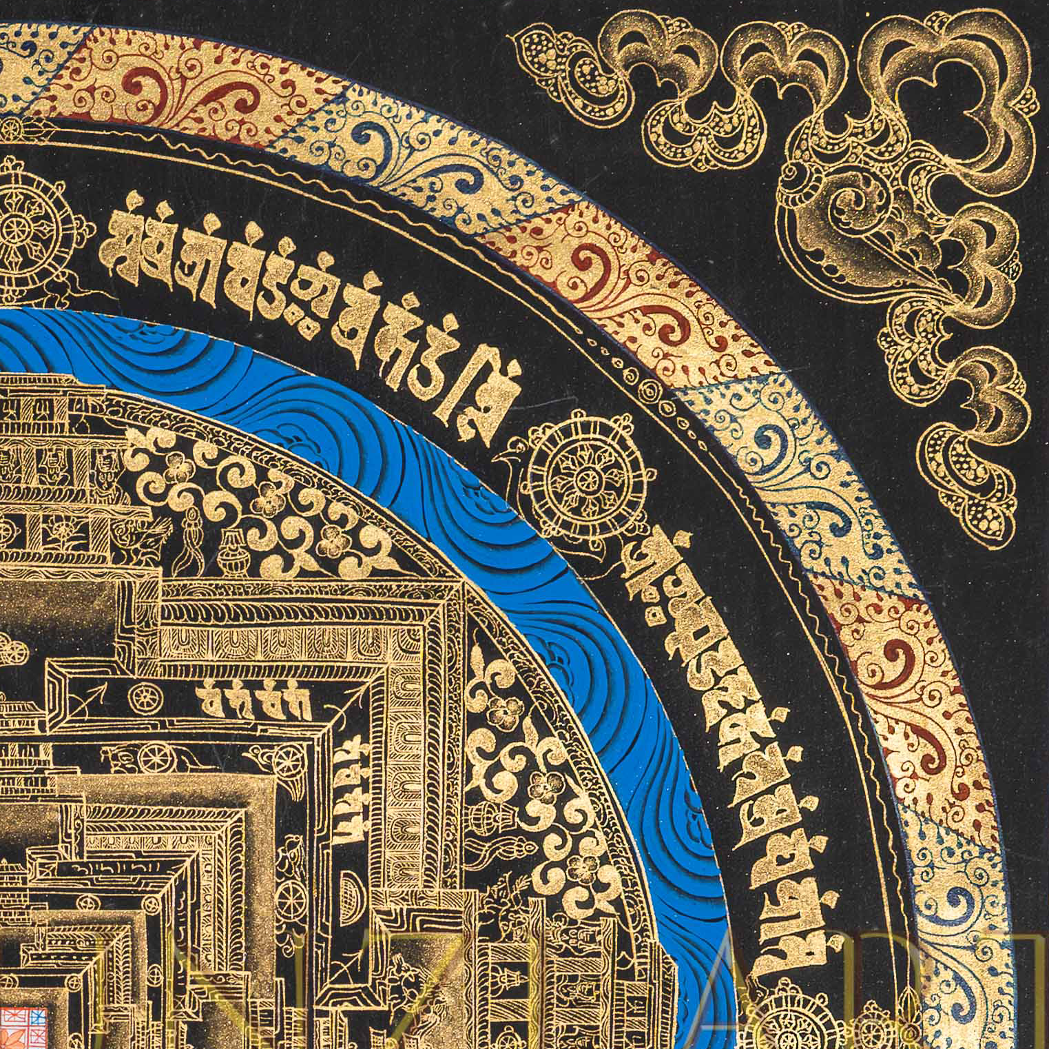 The Obsidian Kalachakra Thangka: A Golden Gateway to Cosmic Order