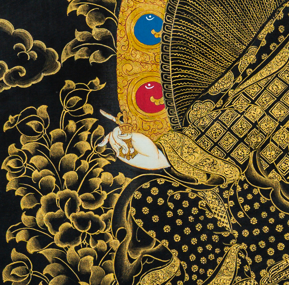 Guru Rinpoche Thangka: The Lotus-Born Protector