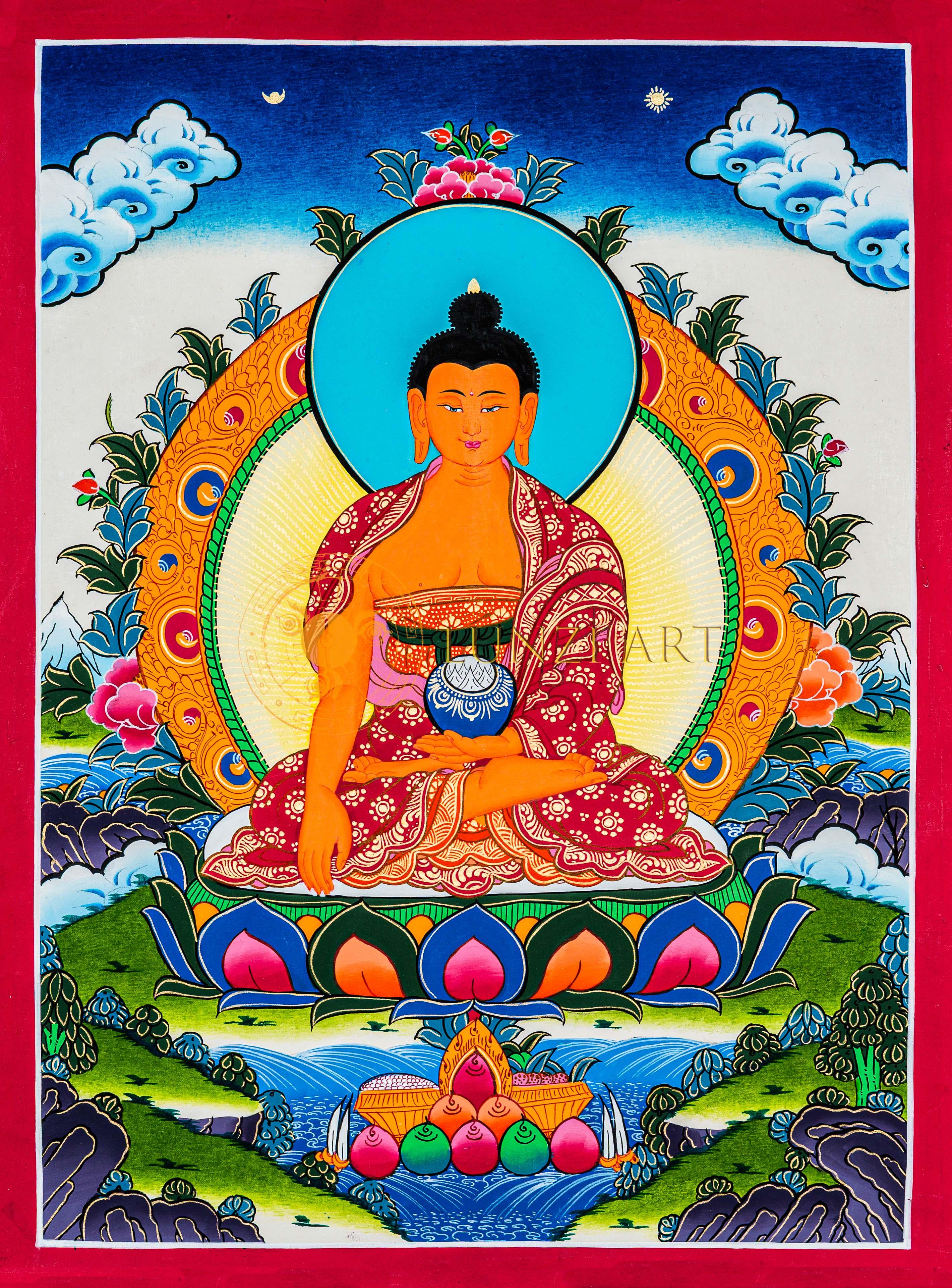 Hand-painted Shakyamuni Buddha Thangka Painting