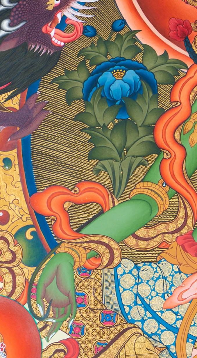 The Radiant Green Tara Thangka