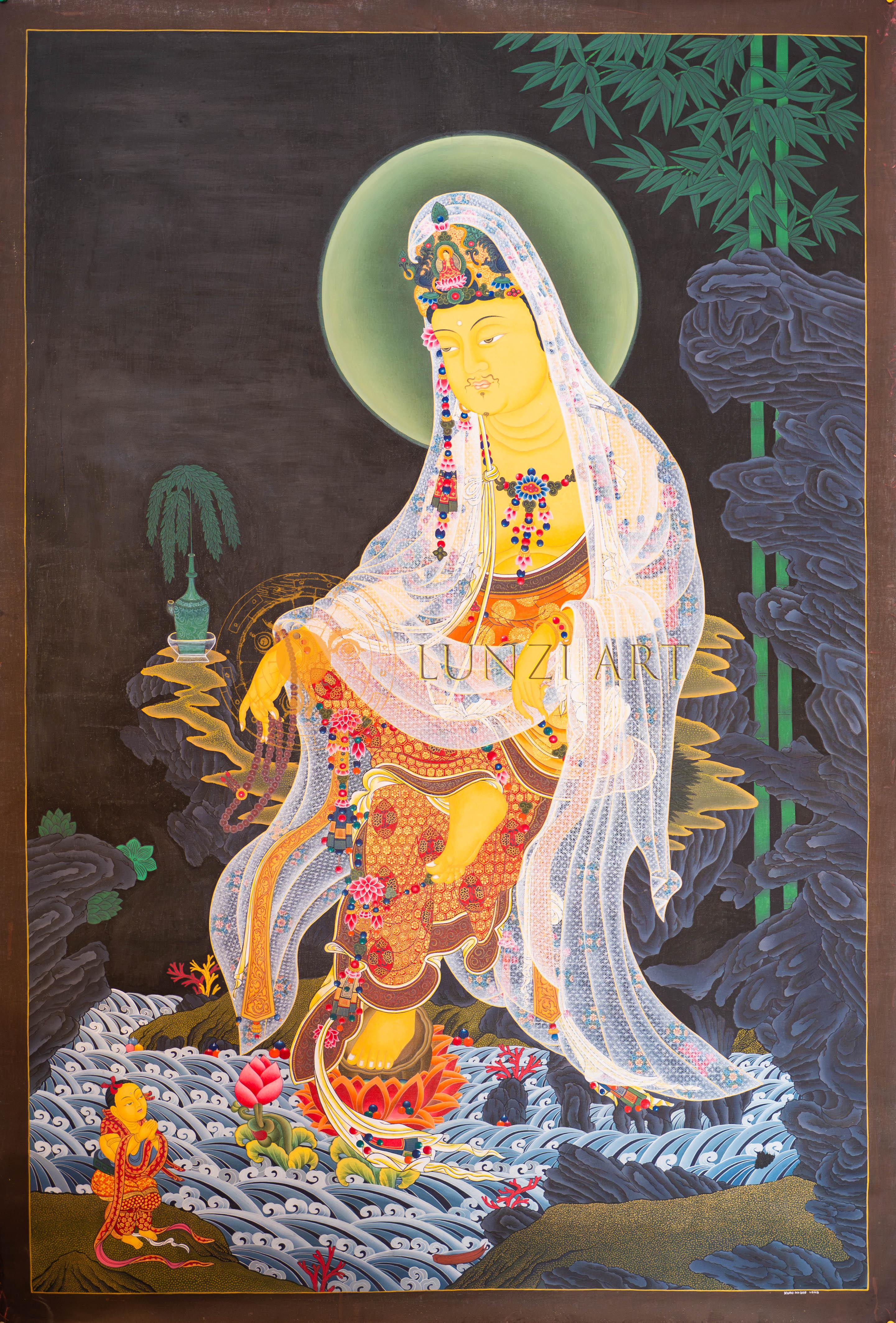 The Graceful Japanese Buddha Thangka