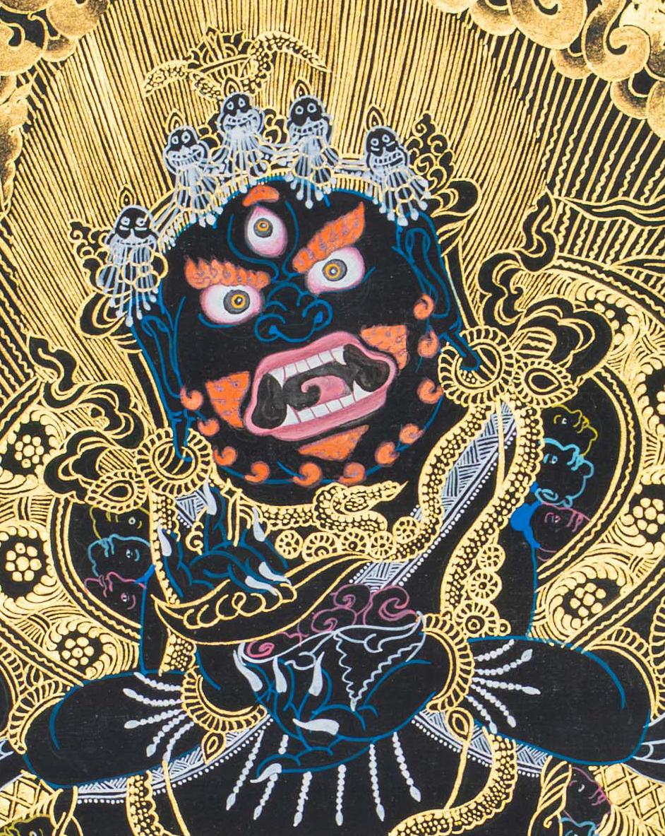 Mahakala Thangka: Guardian of the Sacred Path