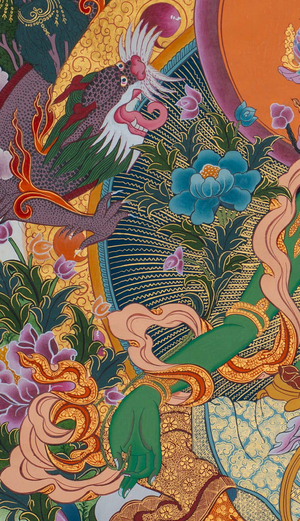 Green Tara Thangka: The Radiant Mother of Compassion