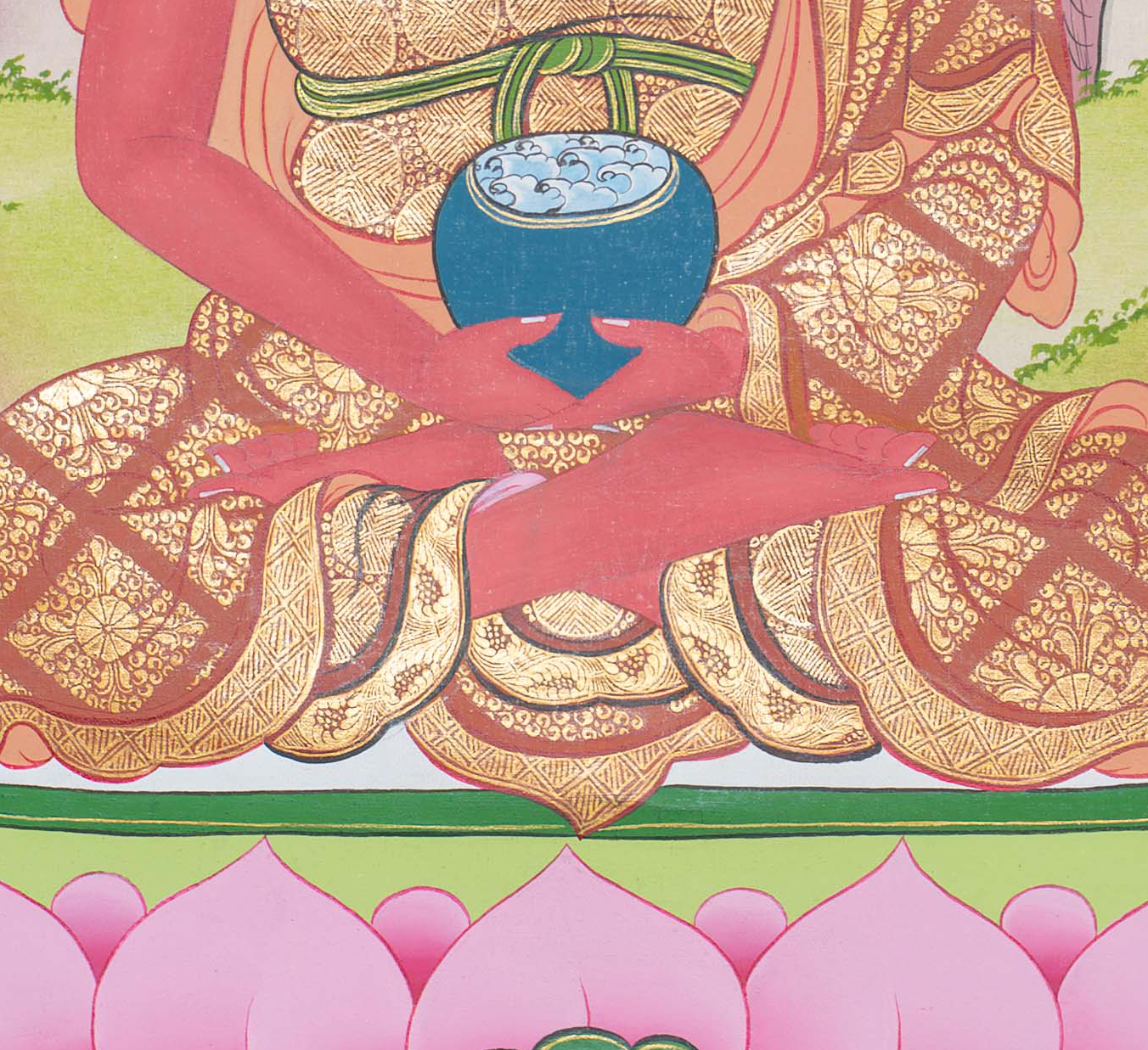 Hand-Painted Amitabha Thangka