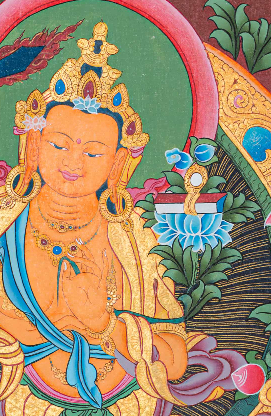 Hand-Painted Manjushree Thangka