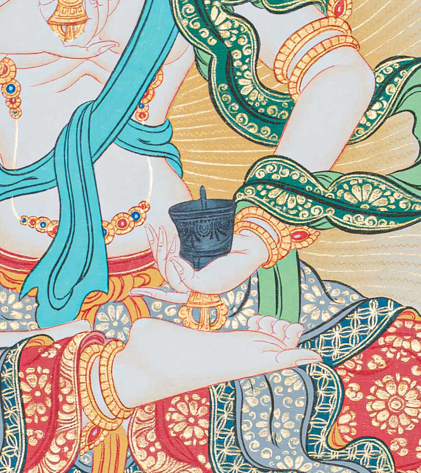 Handpainted Vajrasattva Thangka