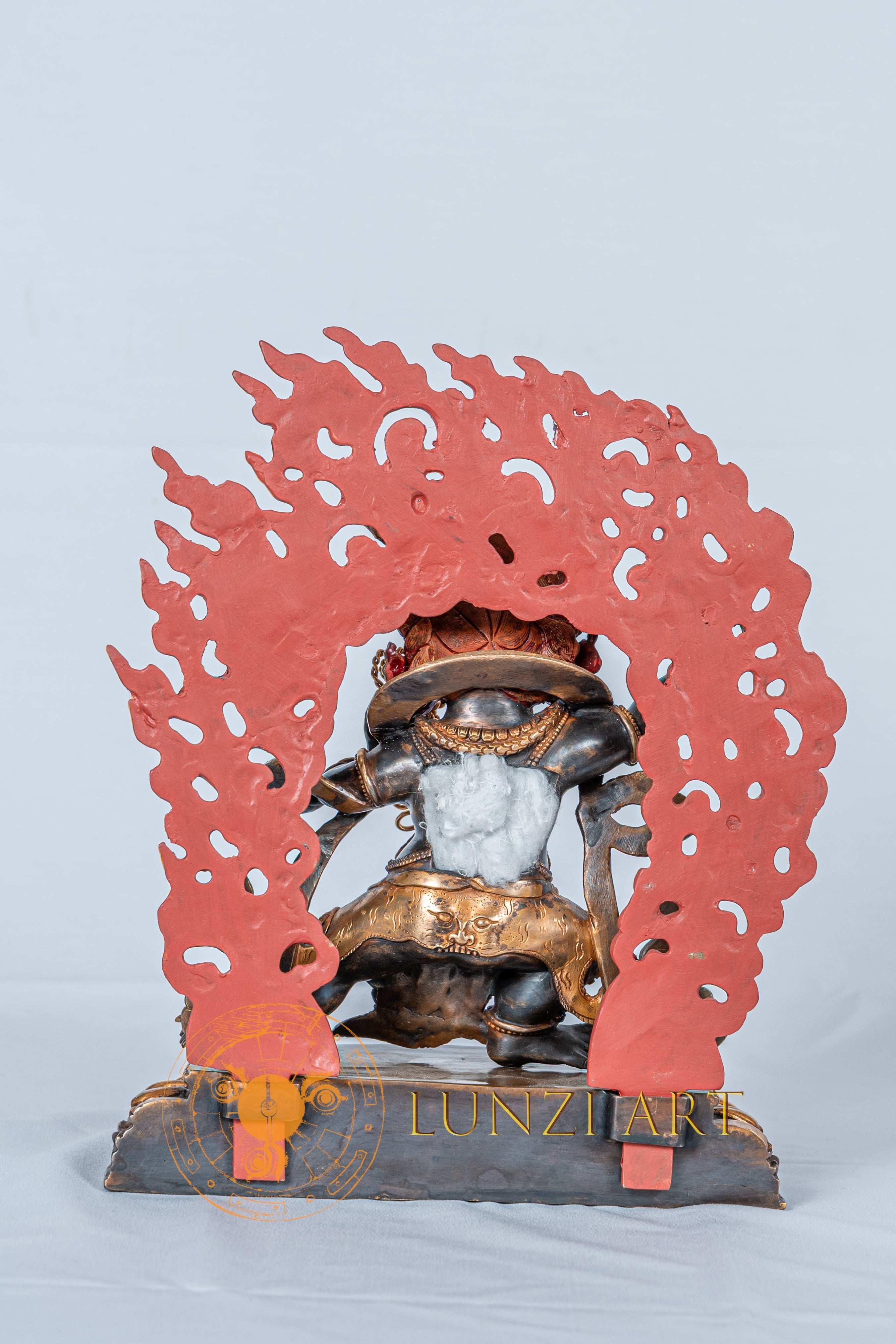 Handcrafted Vajrapani Bodhisattva Statue | Half Gold Plated