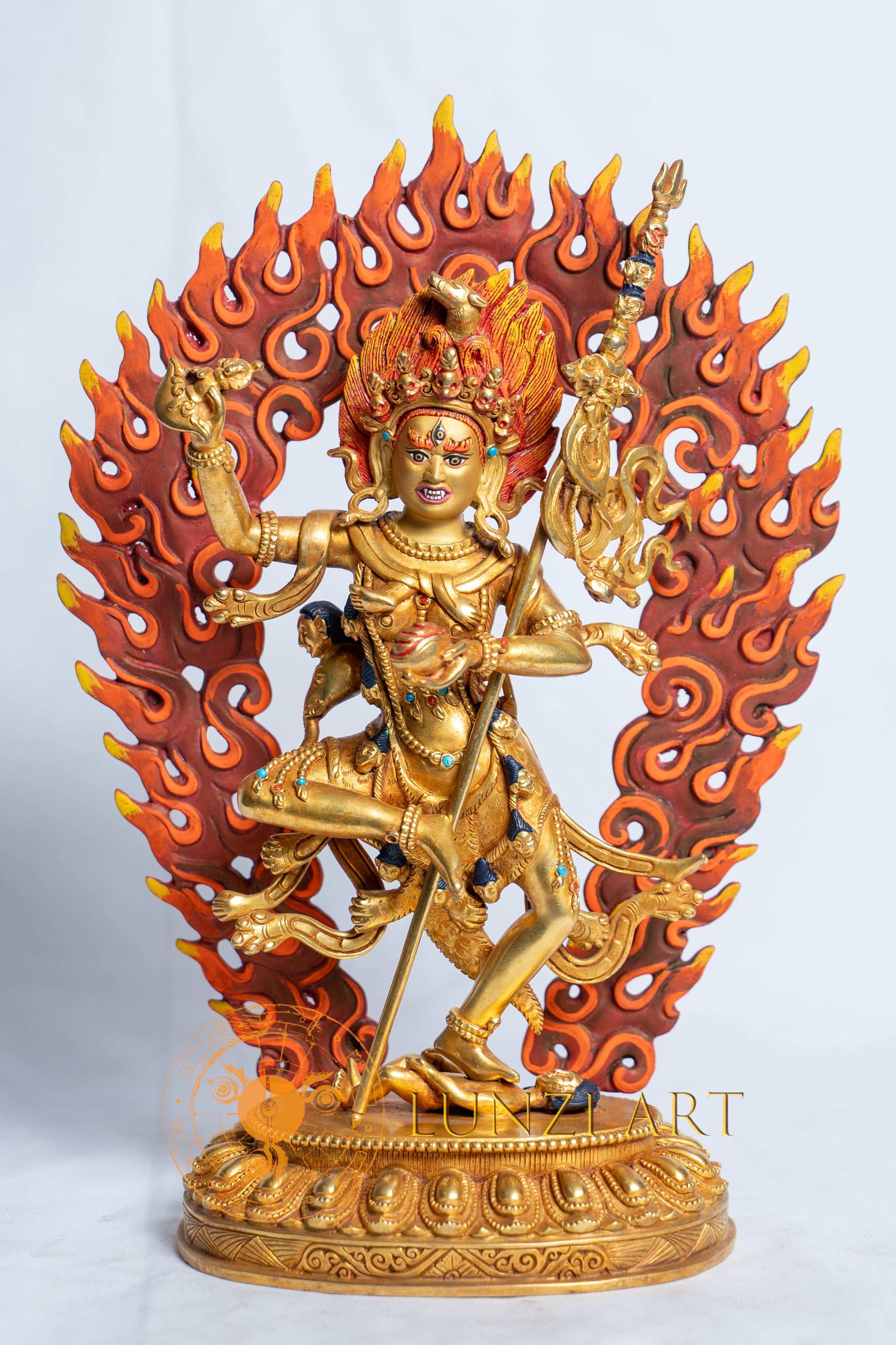Vajravarahi (Dorje Phagmo) Statues | 24k Full Gold Plated