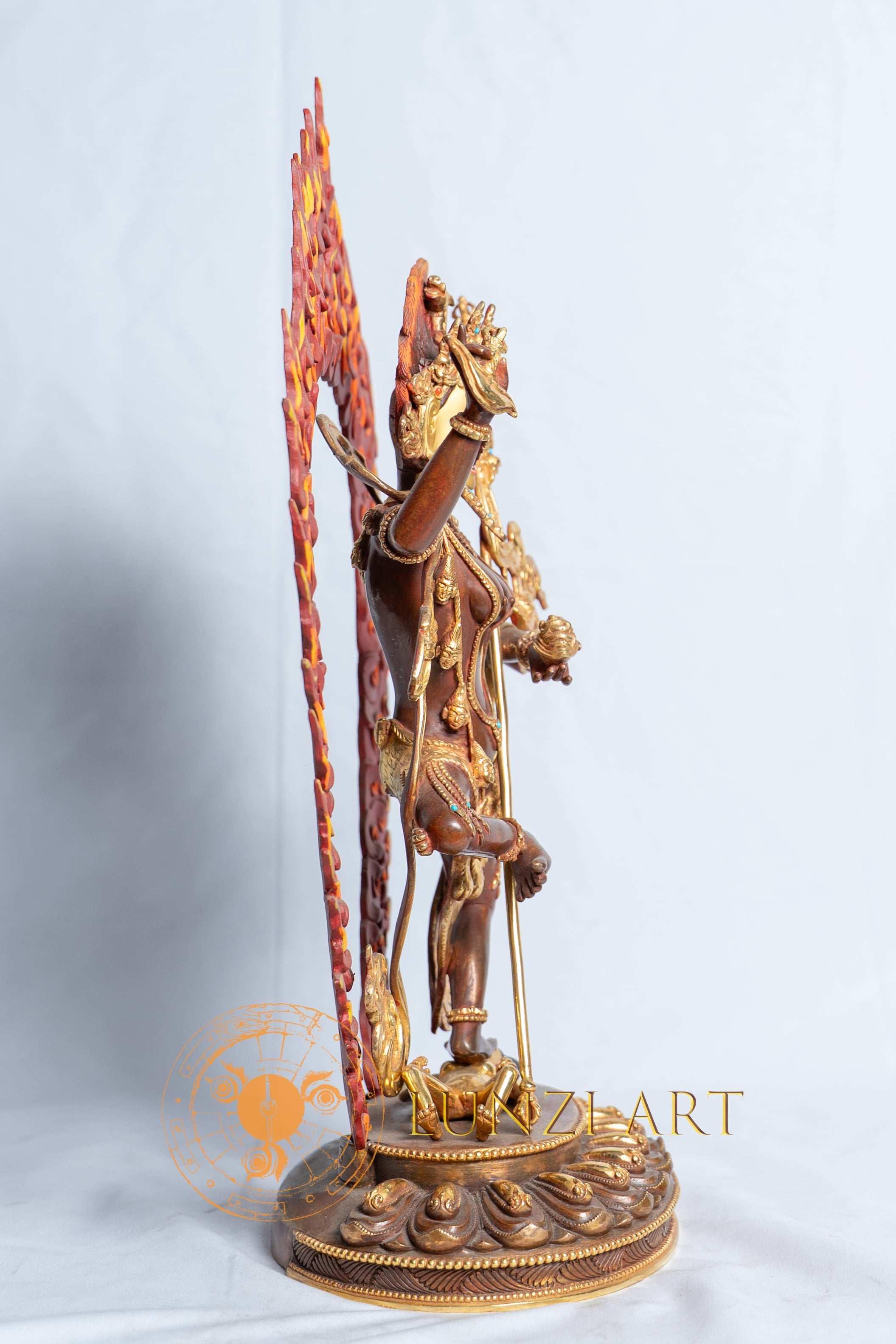 Vajravarahi (Dorje Phagmo) Statue | Pure Copper with 24k Half Gold Plating