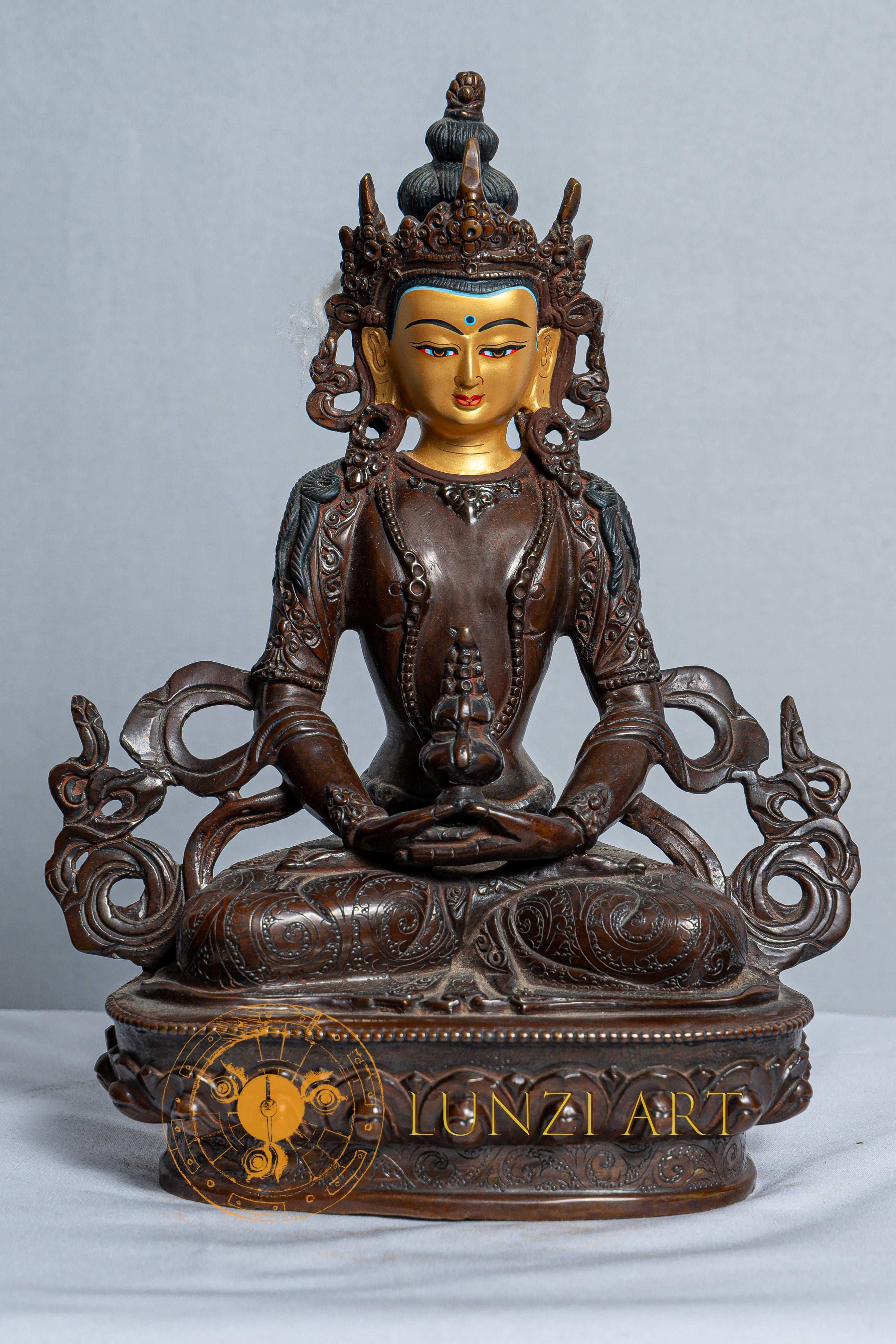 Handcrafted Tshepamey Statue |  Premium Antique Copper
