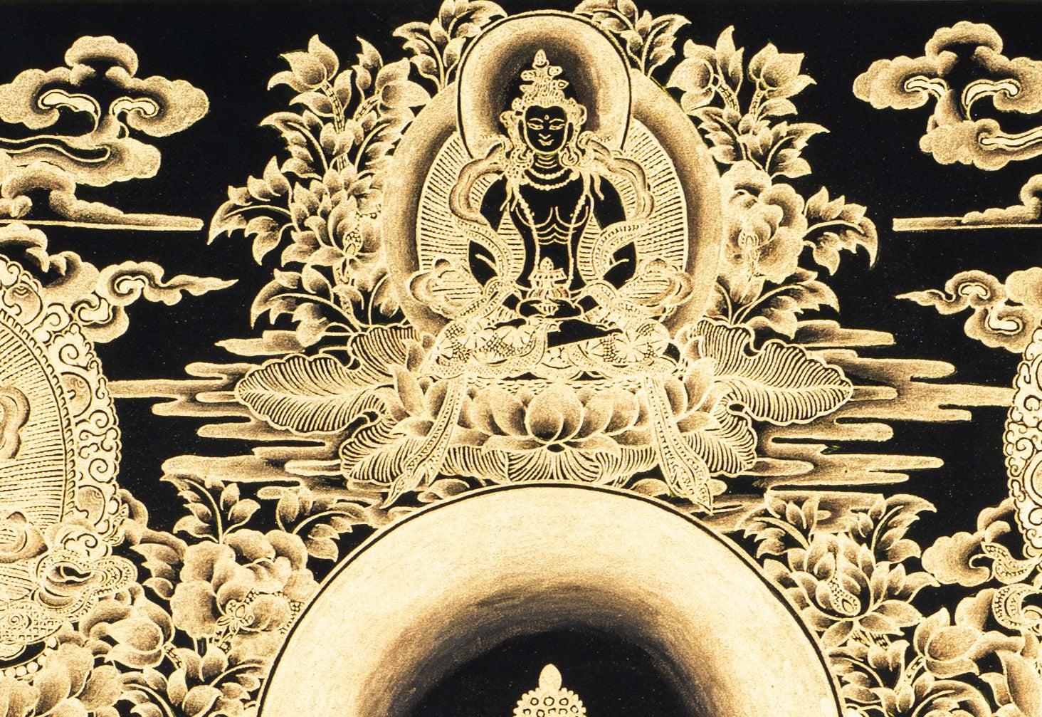 Hand-Painted Shakyamuni Budhha Thangka