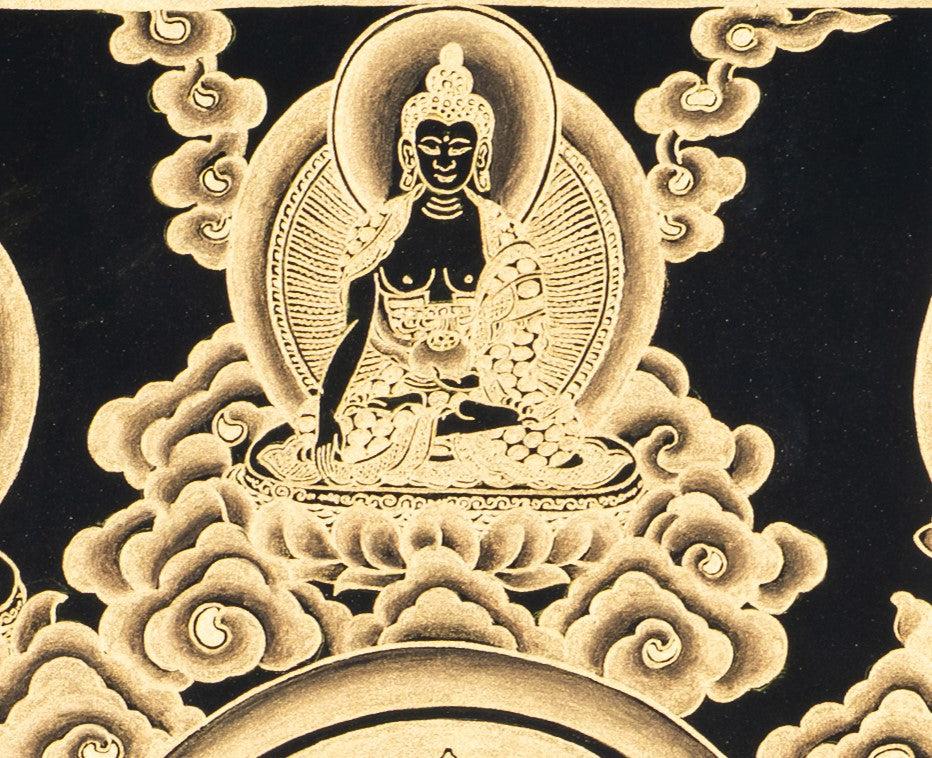 Handpainted Green Tara Thangka