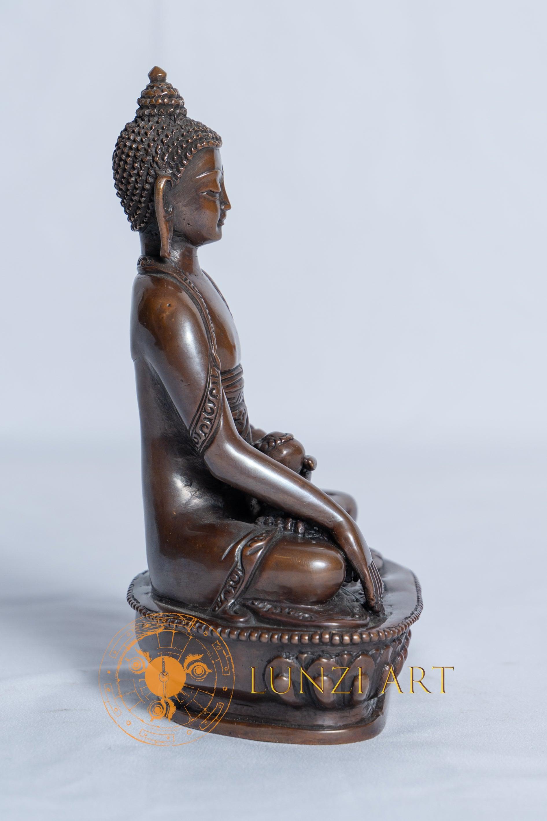 Unique Shakyamuni Buddha Statue | Copper Oxidized